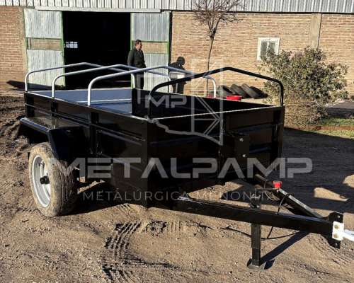 Carro de UN Eje con Barandas