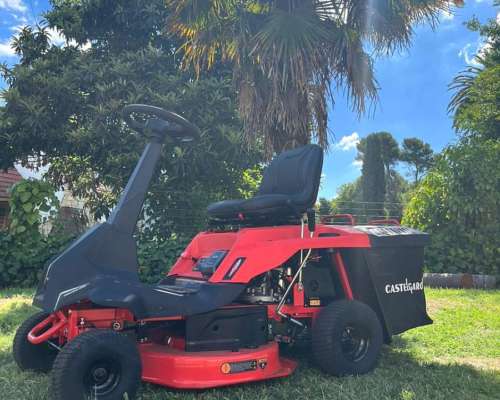 Tractor Corta Cesped Castel Garden 6 HP con Bolsa Recolector