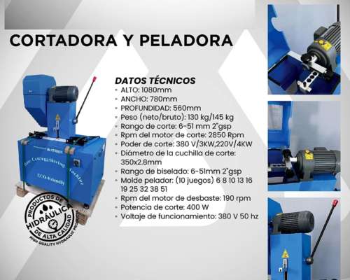 Vendo Cortadora de Manguera Hidráulica de 1/4 a 2 Pulgadas -