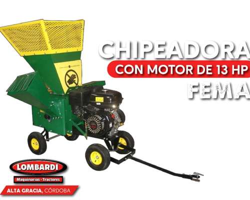 Chipeadora con Motor de 13hp Fema Entrega Inmediata