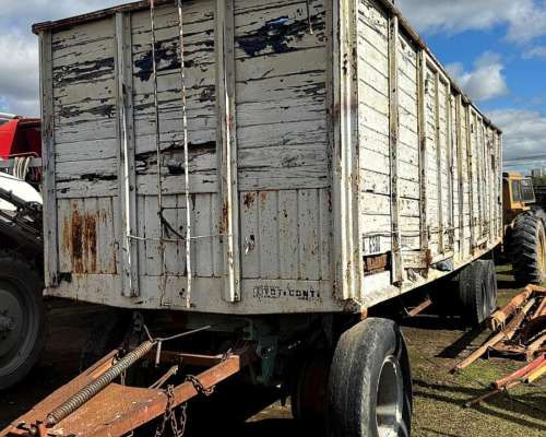 Acoplado Camion 2 Ejes Cerealero Blanco