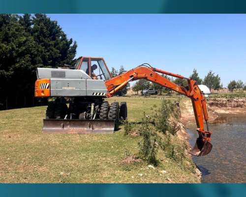 Excavadora Atlas Sobre Neumáticos (id869)