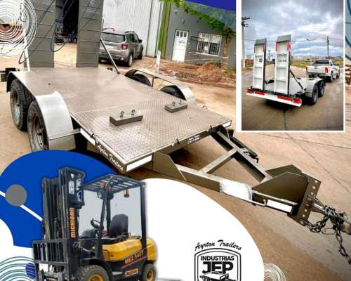 Acoplado Tráiler P/ Transp. Maquinaria 4tn. Industrias JEP
