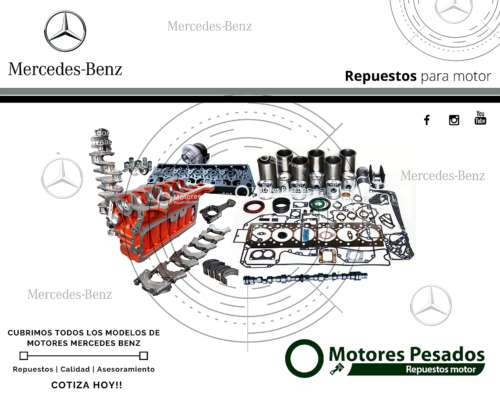 Motor Mercedes Benz 1622 - OM 366la - 220 HP - Reparado