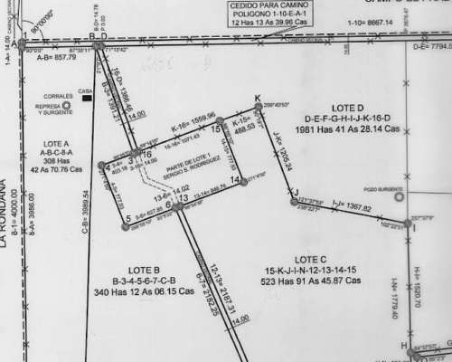 Vendo Campo de 1000 Has en Dpto Jimenez - SGO del Estero