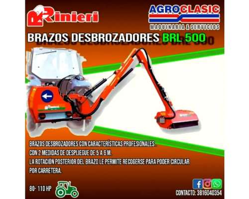 Brazo Desbrozadores Trituradoras Rinieri BRL 500