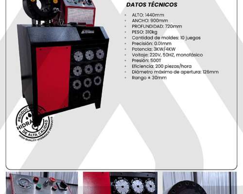 Press 506 - Prensa para Mangueras Hidráulicas - Abrochadora