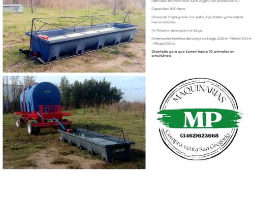 Bebedero Movil 900 Litros Kit Flotante