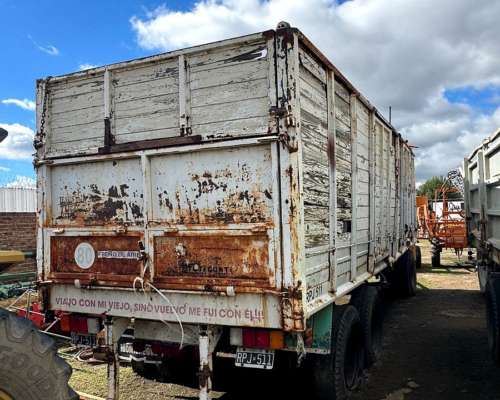Acoplado Camion 2 Ejes Cerealero Blanco