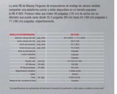 Rotoenfardadora RB 4180 V Xtracut