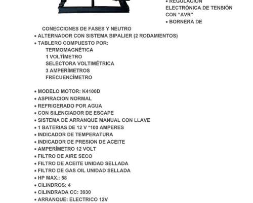 Grupo Electrogeno Diesel 30 KVA