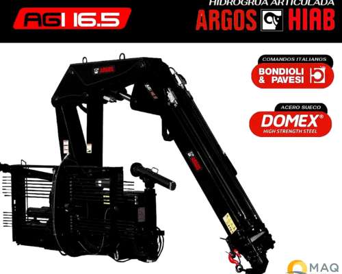 Hidrogrua Argos Hiab AGI 16.5 - 8250 a PIE - Valor Anticipo