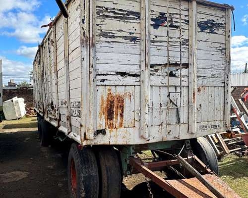 Acoplado Camion 2 Ejes Cerealero Blanco
