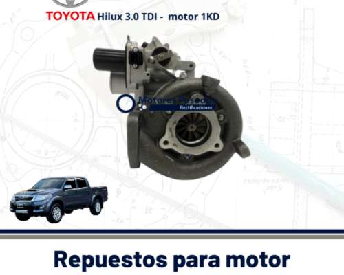 Turbo Toyota 3.0 TDI - Motor 1kd - 2005 al 2012