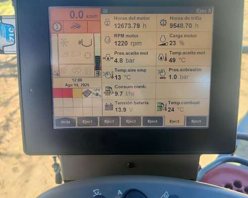 Case 8010 4X4 ,monitor , Piloto y Drapper