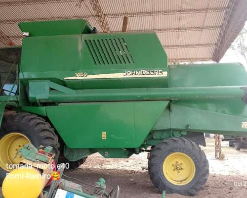 Cosechadora John Deere 1450, 5.000 Hs Motor, con Maicero