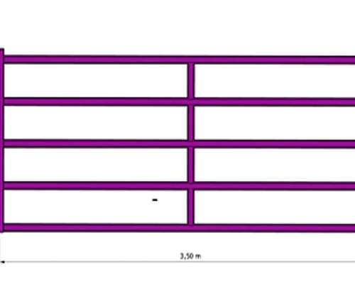 Tranquera 1.40 X 3.5m