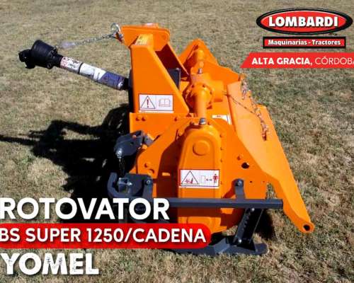 Rotovator BS Super 1250 con Cadena - Yomel
