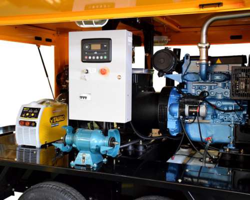 Taller Rodante - Herramientas + Grupo Electrógeno 20 KVA