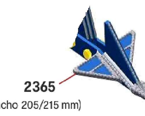 Púa con Aletas (subsolador) (ancho 205/215 MM)