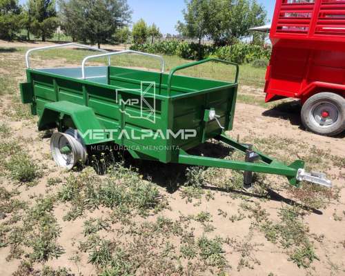 Carro de UN Eje con Barandas