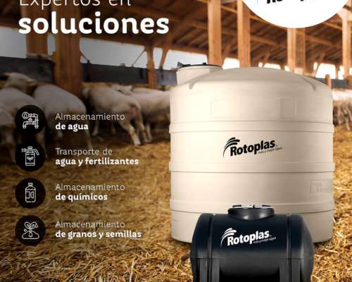 Tanque de Plástico Vertical de 10.000 Litros - Rotoplas