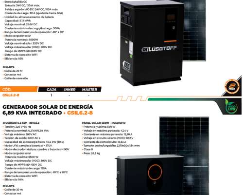 G. Electrónicos y G. de Energ. Solar - Lusqtoff / V. Modelos
