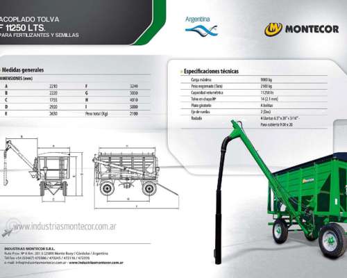 Acoplado Tolva Fertilizante 11250