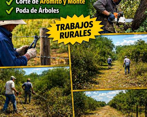 Trabajo Rural (desmonte, Poda, Hacer e Arreglo de Alambrados