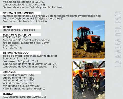 Tractor Zanello 4065 - 63 HP
