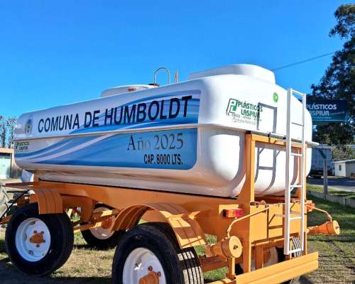 Acoplado Tanque para Riego de Calles. 10.000 Litros. Prfv.