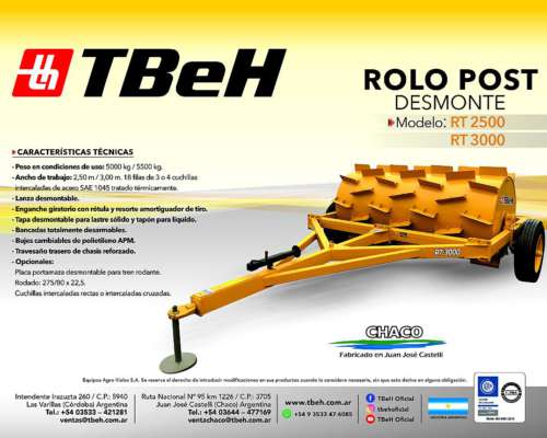 Rolo POS Desmonte Tbeh RT 2500 Nuevo