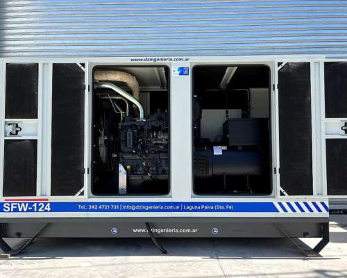 Grupo Electrógeno FPT Iveco 124 KVA (cabinado)