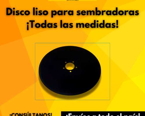 Discos Liso para Sembradoras Todas las Medidas
