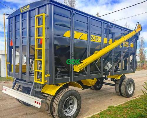 Tolva Semillera y Fertilizante 20-22 TN. Lecar