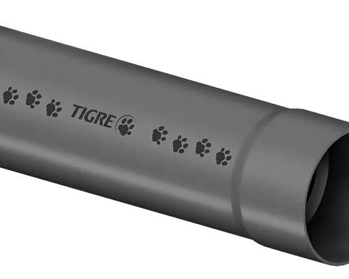 Tubo PVC Gris Junta Elástica (je) 75 MM X 6 M Clase 6 Tigre