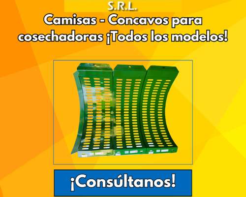 Camisas Concavas para Cosechadoras Envíos a Todo el País