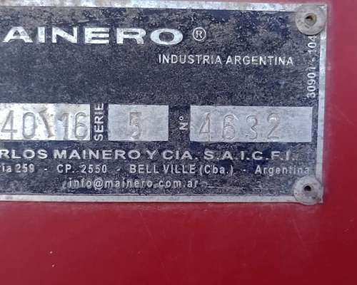 Girasolero Mainero 1040 16 a 52. año 2007.