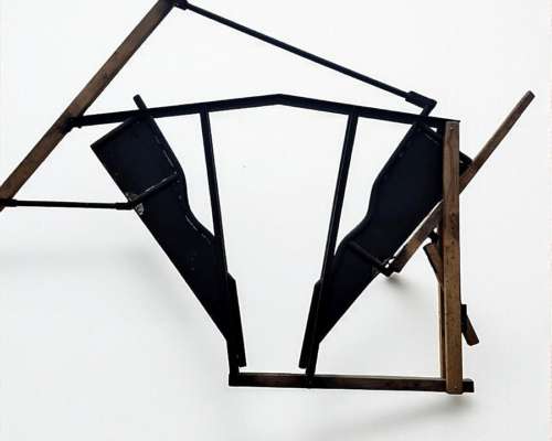 Cepo de Hierro y Madera con Mordaza de Caño