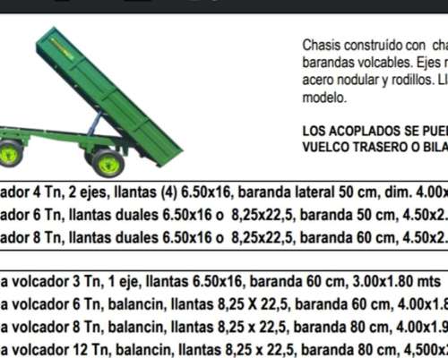 Se Venden Acoplados Volcadores