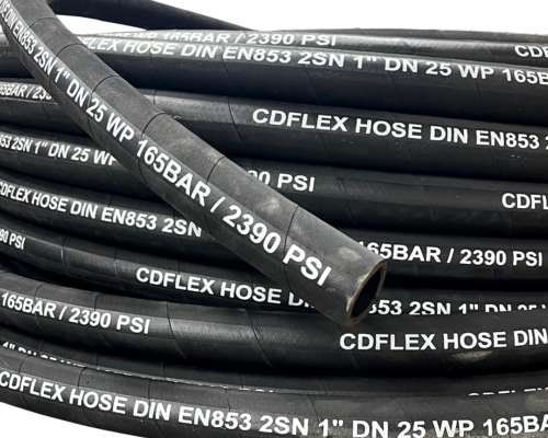 Rollo Manguera Hidráulica 1 Pulgada X 50 Metros 165 BAR