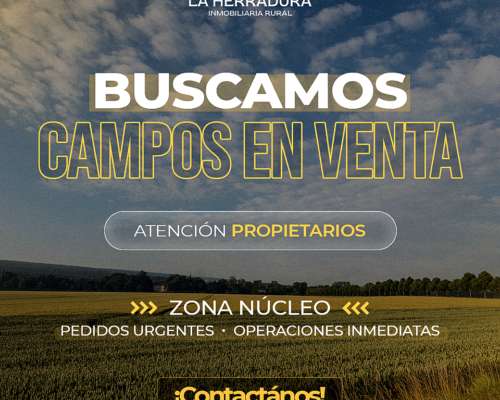 Atención Propietarios Santa FE. Buscamos Campos para Alquila