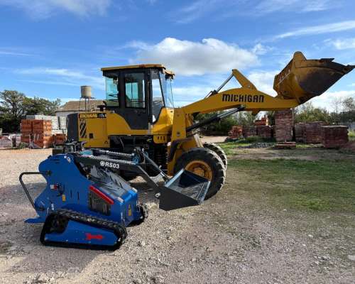 Mini Pala Orugas de Goma Todo Terreno Compacta