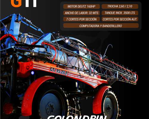 Pulverizador Autopropulsado Golondrin GTI 35-26