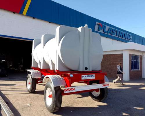 Acoplado Tanque Plastrong 10000 Lts 2 Ejes 3 Pulgadas