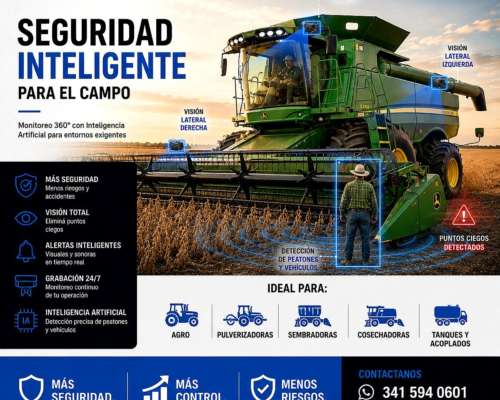 Sistema de Camaras IA para Maquinas Agricolas y Viales
