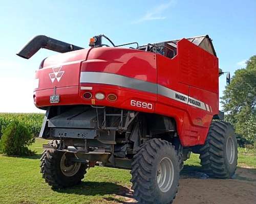 Cosechadora Massey Ferguson 6690 - Draper 25.- Solo 2.300 Hs