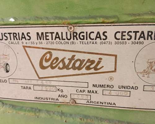 Tolva Autodescargable Cestari Usada 14 TN.