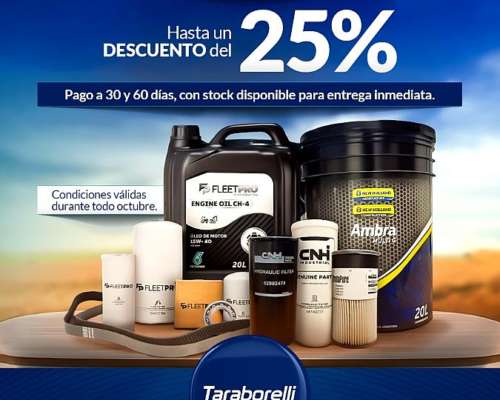 Promo Octubre. Filtros y Lubricantes