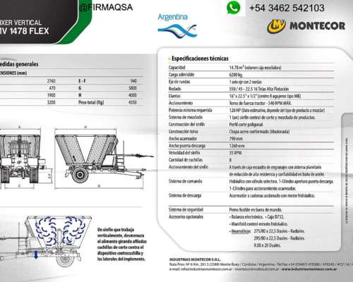 Mixer Vertical Montecor MV 1478 Flex